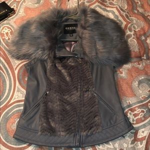 Grey Guess fur vest